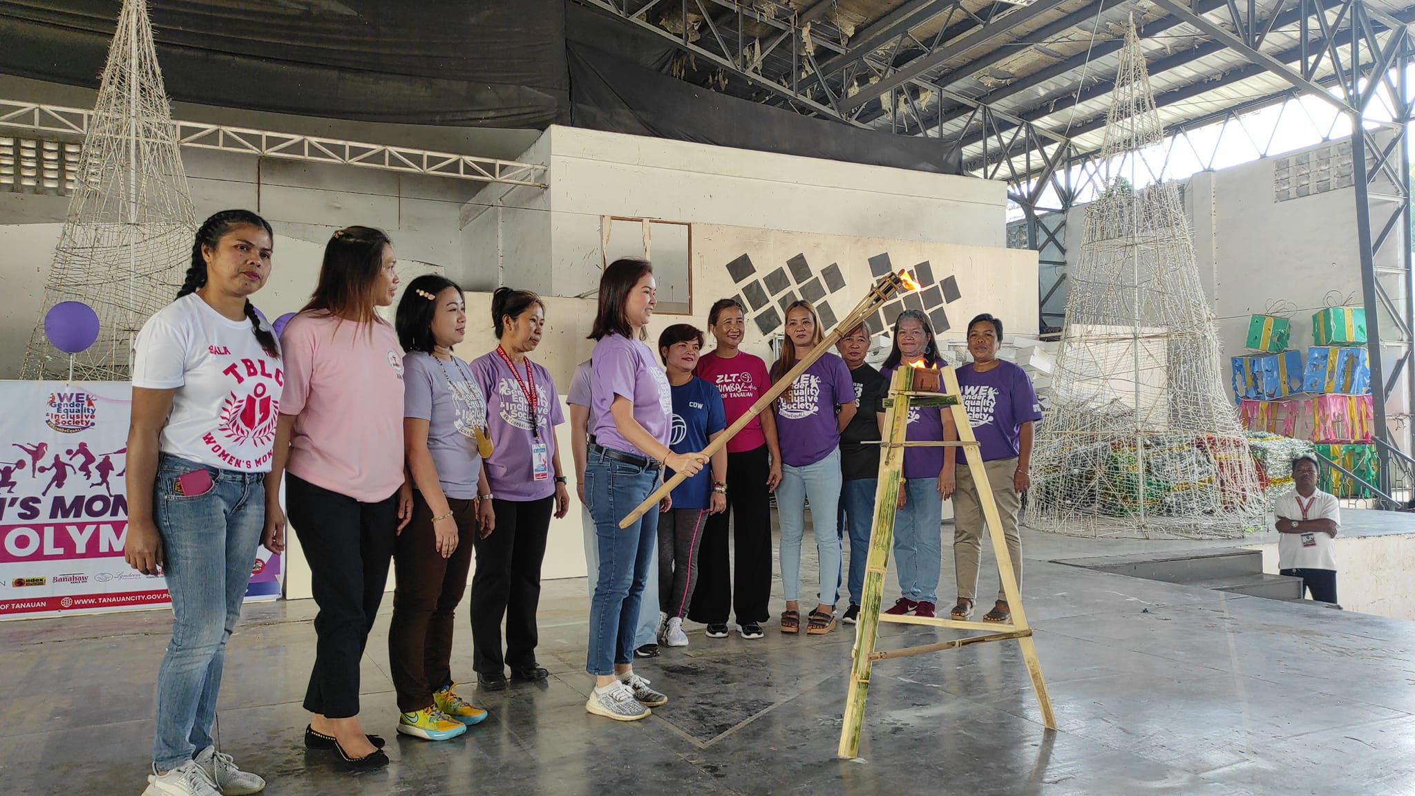 Lighting of Torch Ceremony , Atty. Cristine Collantes