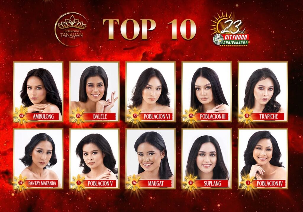 Binibining Tanauan, Tanauan City. Mayor Sonny Collantes