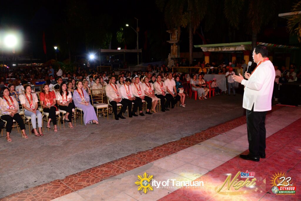 Mayor Sonny Collantes, Tanauan, DepEd Night